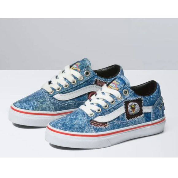 Vans Other - Vans Unisex Youth Old Skool Shoe Cobra Kai Multi/True White Size 11.5 UY NEW